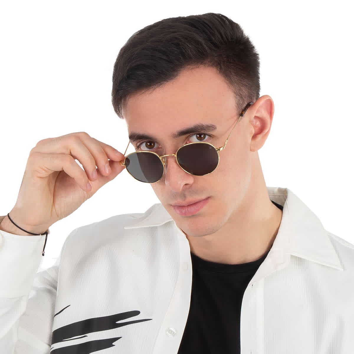 Американские оптические серые круглые солнцезащитные очки унисекс AO-1002 1 51 AO-1002 1 51