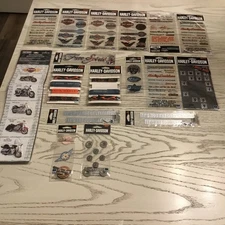 Lot of 75+ Harley Davidson Motorcycles Sticker Decals & Boarders Scrapbooking