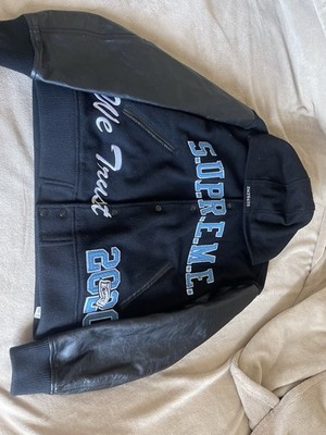 Supreme King Hooded Varsity Jacket Supreme X Homerun Satin Hooded