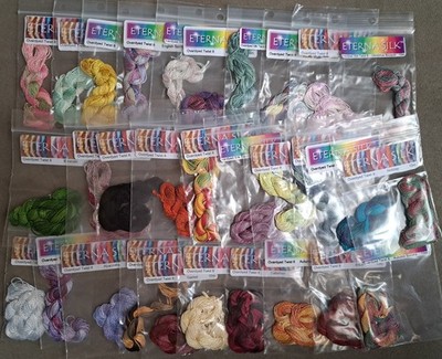Eterna Silk lot of 98 Overdyed Twist 8