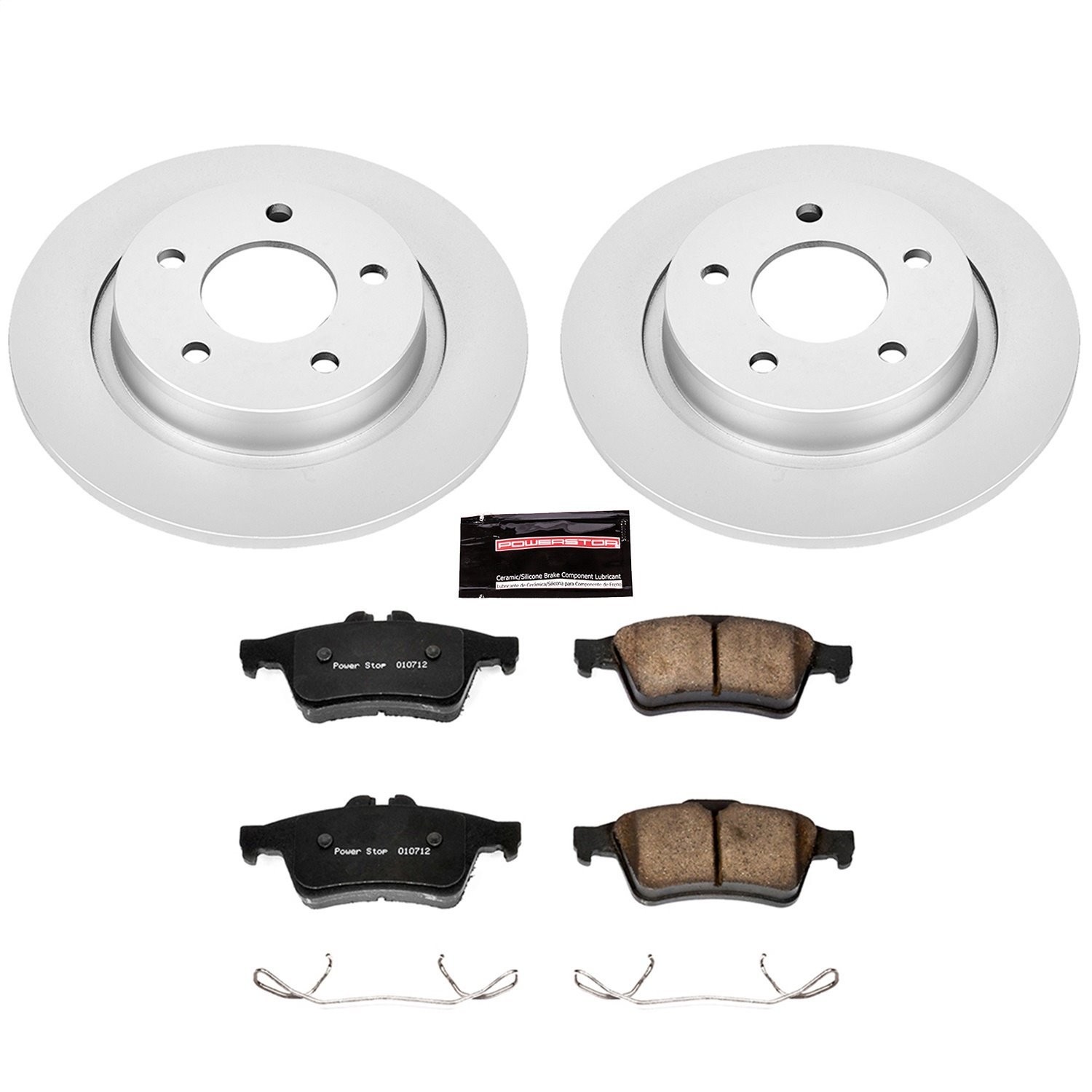 Power Stop CRK129 Z17 Evolution Brake Kit with Genuine Geomet Coated Rotors And