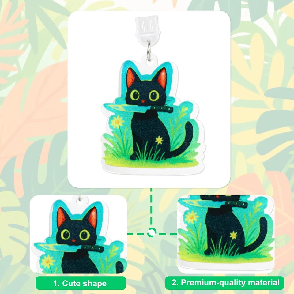 3 Stck. Staub-Stecker Charm für Telefon, Typ C Katze Motiv Staub-Stecker Charm Cartoon Anti-Du - Bild 4 von 4