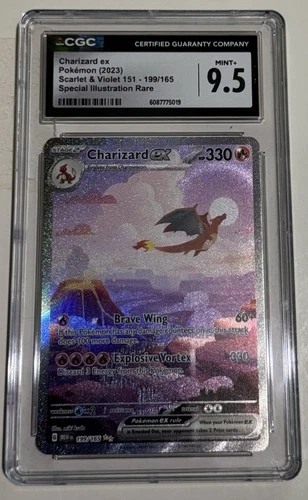 2023 POKEMON SV 151 #199/165 CHARIZARD EX SPECIAL ILLUSTRATION RARE Cgc9.5