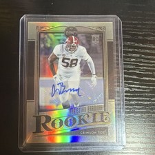 Panini 2021 Legacy Christian Barmore Rookies Autograph Rookie Card #187 Alabama. rookie card picture