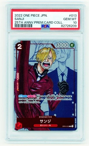 Sanji OP01-013 25TH Anniversary Premium Collection PSA 10 (Japanese)
