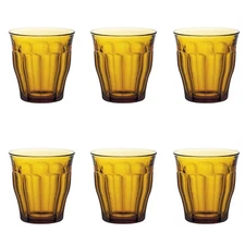 NEW Duralex Picardie Amber Tumbler Set 250ml/6pce
