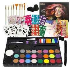 26 Color Face Painting Kit For Kids - Non-Toxic Water Activated Face Paint
