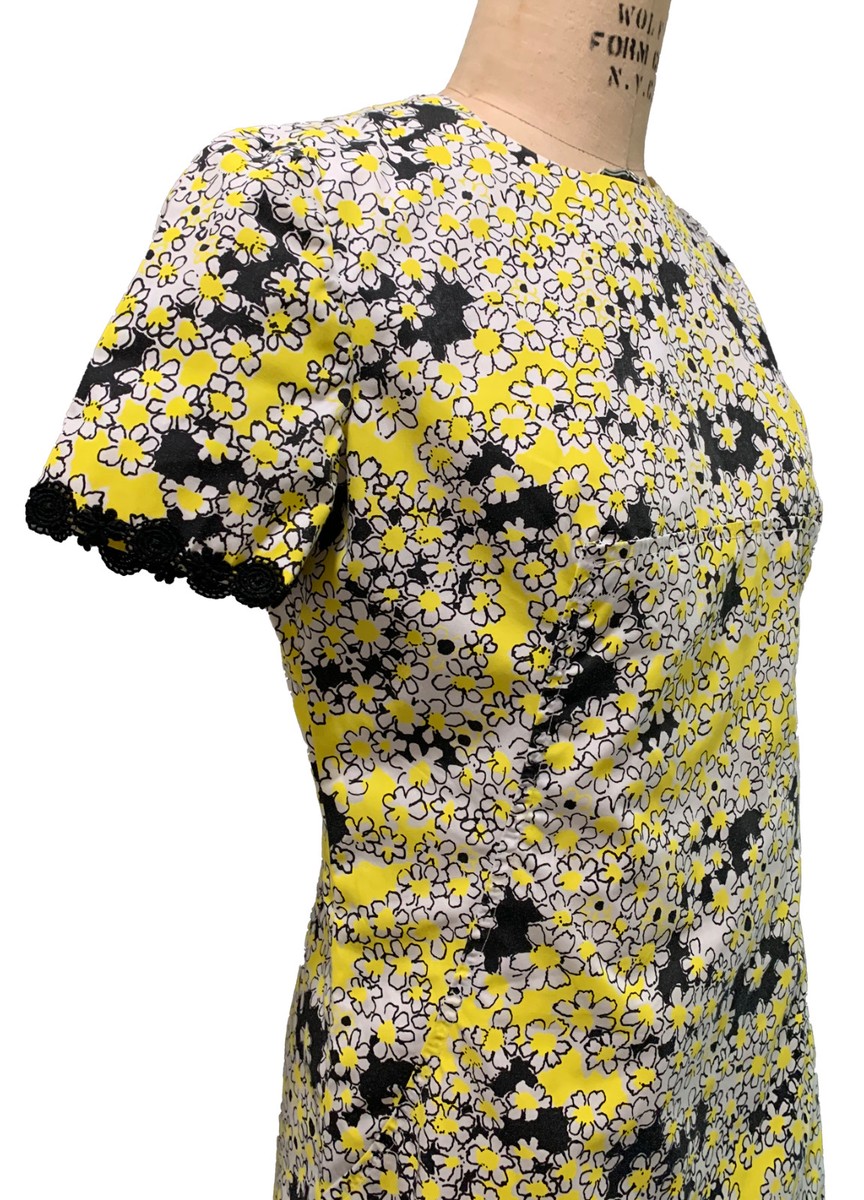 KEY WEST HAND PRINT FABRICS Vintage Women's Shift Dress - Sz M
