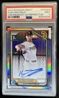 2024 Bowman Draft Kash Mayfield Chrome Auto Refractor 1st #/499 Padres PSA 9