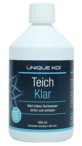 (19,98 Eur/L) Unique Koi Teichklar 500 Ml KläRt GrüNes Und TrüBes Wasser - FüR-image