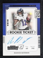 2021 Panini Contenders Rookie Ticket RPS Rashod Bateman #113 Auto 0d44