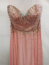 Morilee Size18 Lt Pink Seaglass Beade/full Lenth Prom Dress **50%off**save Today