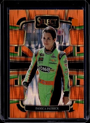 2024 Panini Select NASCAR Racing #42 Danica Patrick Orange Flash Prizm