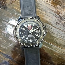 Luminox F-117 Nighthawk Watch Black Used Case Scratches External Wear