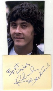 Richard Beckinsale vintage signed page Porridge