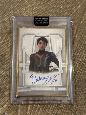 2024 Topps Galactic Antiquities Natasha Liu Bordizzo Sabine Wren Auto Silver /50