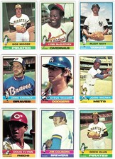 1976 TOPPS Baseball Starter Set Lot (341/660 Cards) – No Duplicates – EXMT-NRMT
