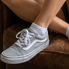 Vans Gray Ward DX Canvas Sneakers Womens Size 5 Skater Casual Streetwear Shoes