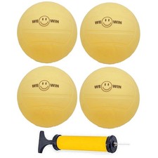 Replacement Spike Balls for Roundnet Game 3.5" Soft Rubber Yellow Balls