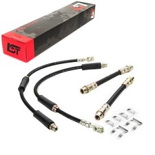 4x Bremsschlauch Leitung Bremse +Haltefeder vorne hinten für Audi TT 8N 1.8 T