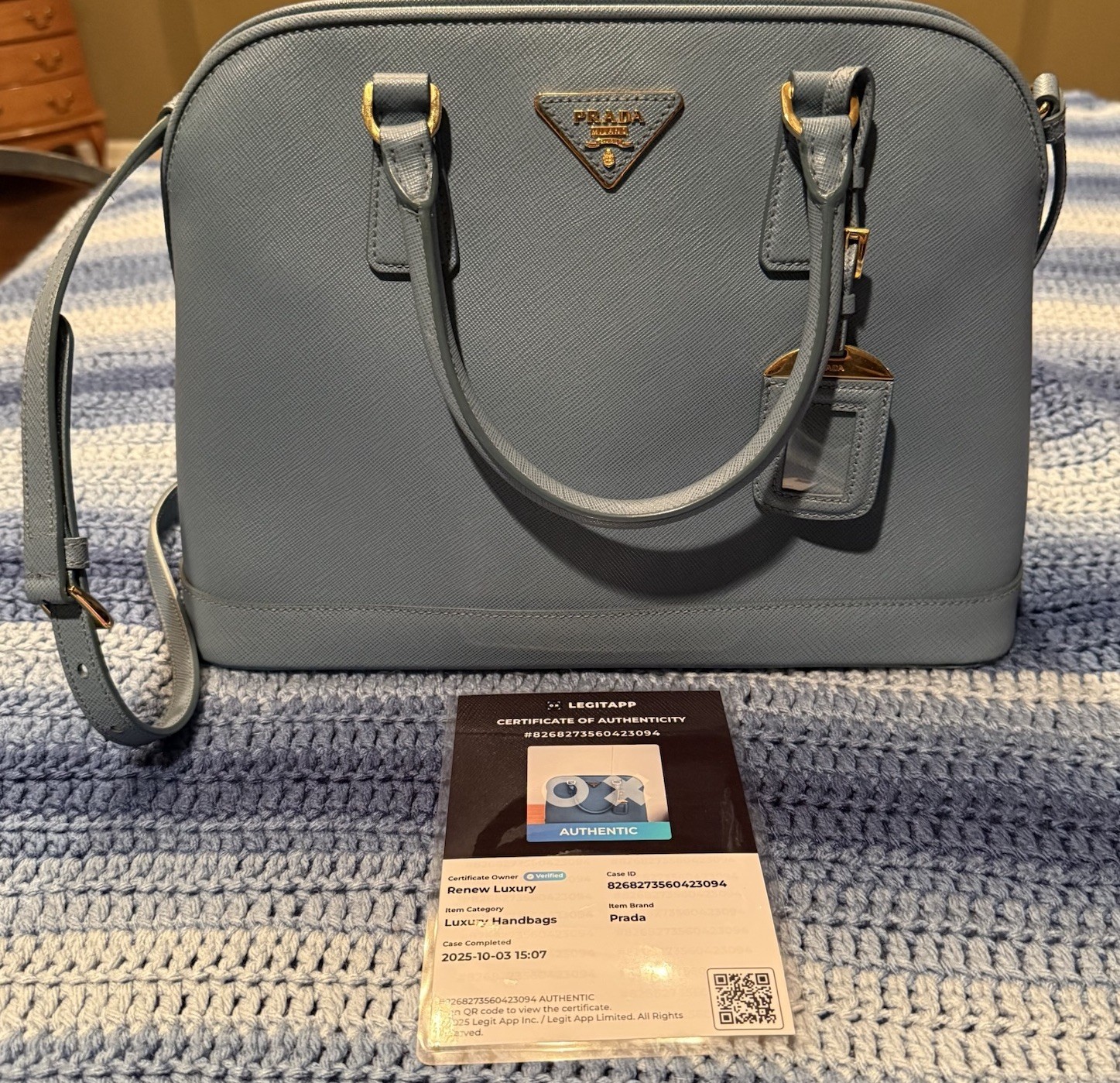 PRADA Bag Saffiano LUX Leather