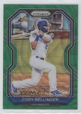 2021 Panini Prizm Tier II Green Wave Prizm Cody Bellinger #135 0b3
