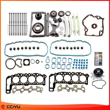 Timing Chain Kit Head Gasket bolts Set Water Pump For 4.7L Dodge Dakota Jeep