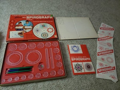 Vintage Kenner's New Spirograph Collectible Art Toy 1967 No Paper And Pens Old