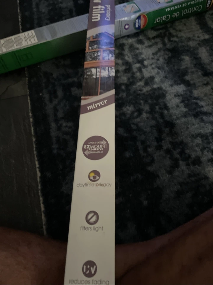 Espejo de película para ventana de control de privacidad Gila 3 pies x 15 pies cubiertas 3 ventanas nuevo en caja Foto 3 de 3