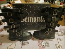 Demonia Unisex Riot Steel Toe 18 Eyelet Comba...