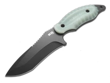 SOG Knives Kiku FX KU-2025 Black CPM-S35VN Steel Natural G-10 Fixed Blade Knife