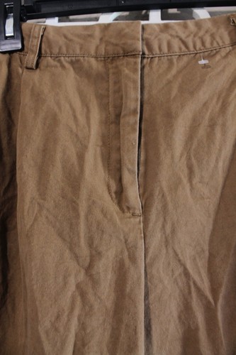 Who What Wear Pants Womens 12 Brown 100% Cotton Wide Leg Casual Flowy Men 32x23 - Picture 6 of 15