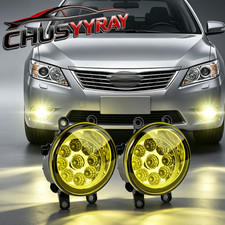 2026 New Fog Lights Yellow Clear Lens Pair Bumper Replacement Lamps Leftright