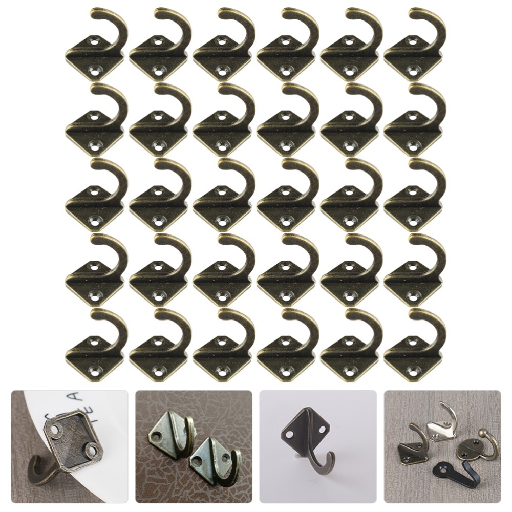 Ganchos de baño de metal vintage para colgar ropa 30 piezas