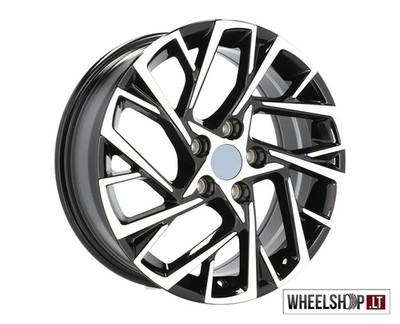 Hyundai Look 5x114.3 R17 alloy rims 4x 17 inch 7J ET51 Black Machined Felgen Set