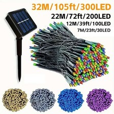 Solar Fairy String Lights LED Outdoor Garden Waterproof 8 Modes 5M/7M/12M 22/32M