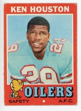 1971 Topps Ken Houston #113 RC Rookie Card HOF football card. rookie card picture