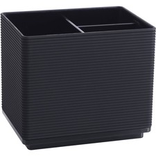 Ribbed Plastic Organizer with 3 Compartments