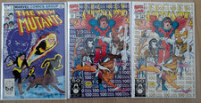 *** The New Mutants #1, #100 and #100 2nd Print Marvel Comics ***