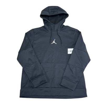 Nike Jordan Jumpman Herren Hoodie Schwarz Pullover Dri-Fit Center Logo Medium