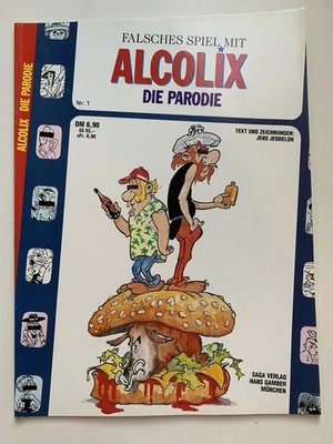 ALCOLIX Die Parodie Comic Jens Jeddeloh / Saga Comicalbum 1989 gebraucht