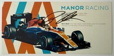 Hand Signed Autograph Pascal Wehrlein Driver Card Manor Racing Formula 1 Sauber