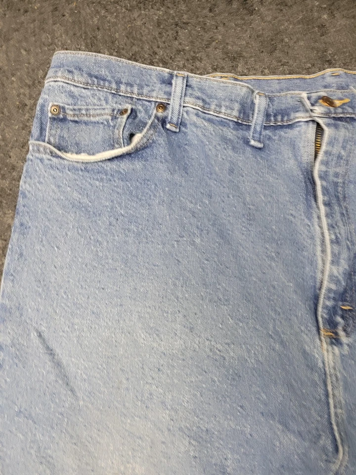 Wrangler Denim Shorts Mens 46 Relaxed Fit Blue Jean Comfort Casual 606W FBN - Image 3 of 4