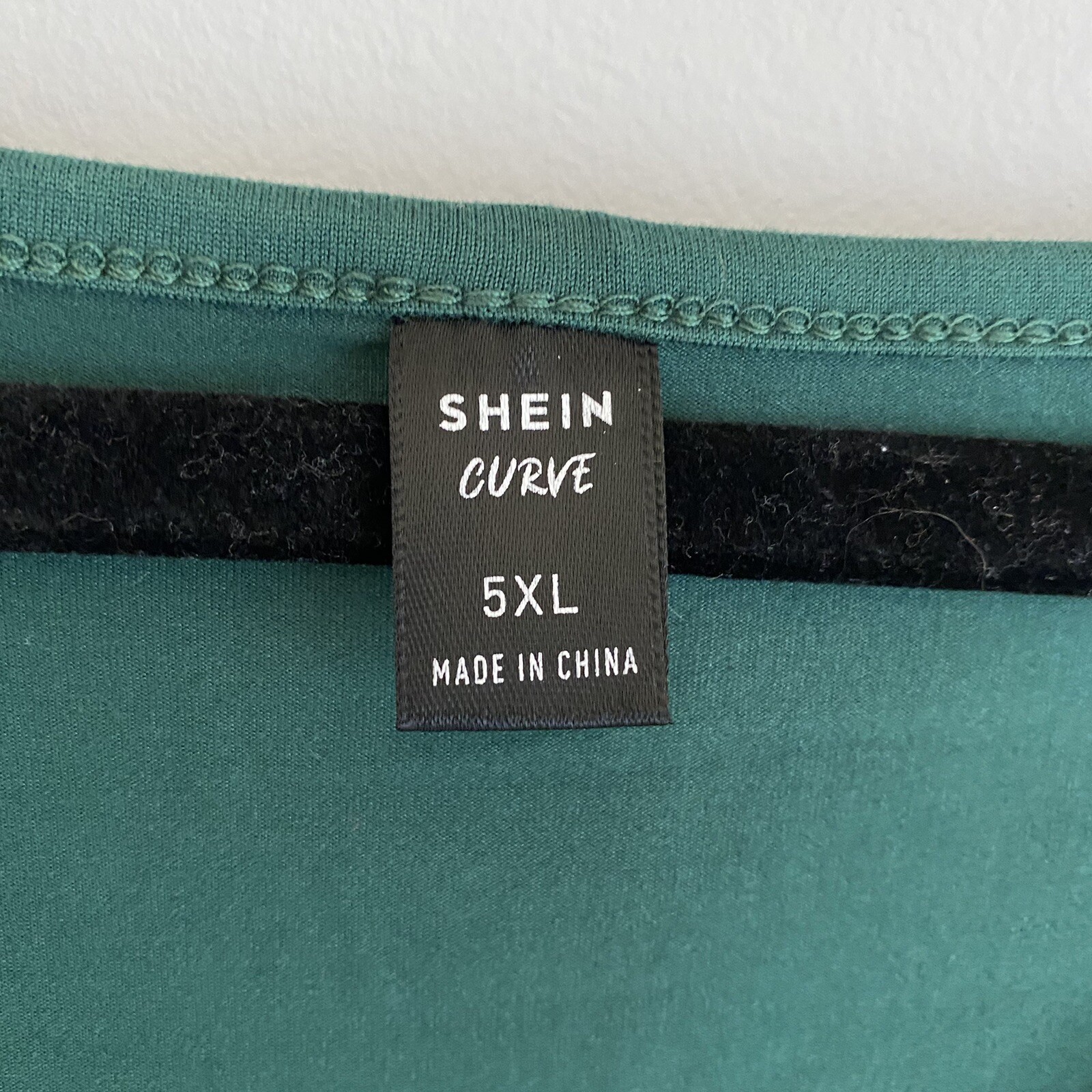 Shein Green Plus Drop Shoulder Solid T-Shirt - image 5