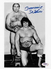 Dominic DeNucci WWF WWE Signed Autographed 8x10 Photo w/ PSA COA