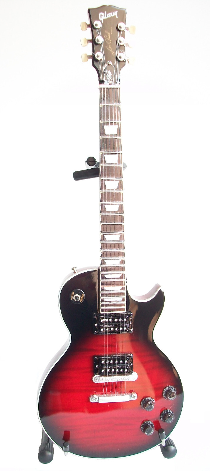 Guitare miniature Axe Heaven Gibson Les Paul Slash décoration studio et bureau rock