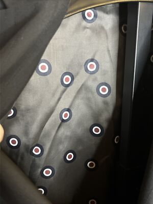Men's Ben Sherman Vintage Jacket Blackon Black L Two Blutton