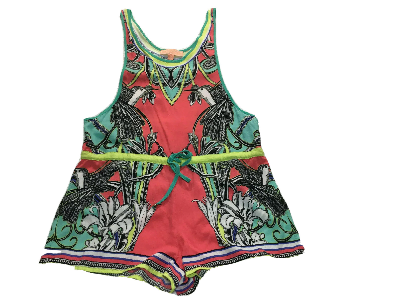 Vibrant Multicolor Aztec Pattern Short Romper Dra… - image 1