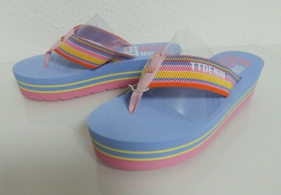  Flip Flops Tom Tailor FM Light Blue Size 39, 40, 41, 42 New