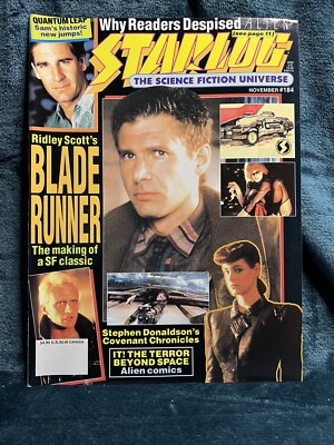 Starlog Magazine Ridley Scott & Stephen Donaldson No.184 November 1992